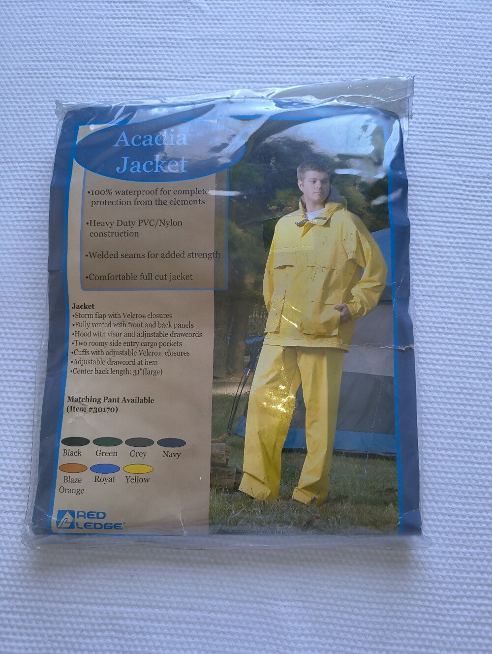 Red Ledge Acadia Raincoat Waterproof Hooded Work Outdoor Jacket New